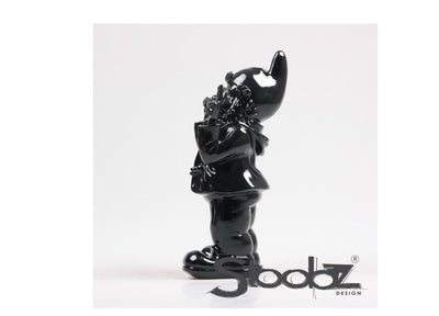 Stoobz design Stoobz gnome paix noir 13x11x31cm