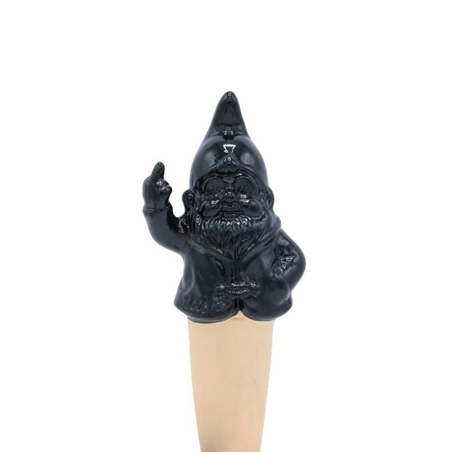 Compte-gouttes d'eau design Stoobz va te faire foutre gnome noir