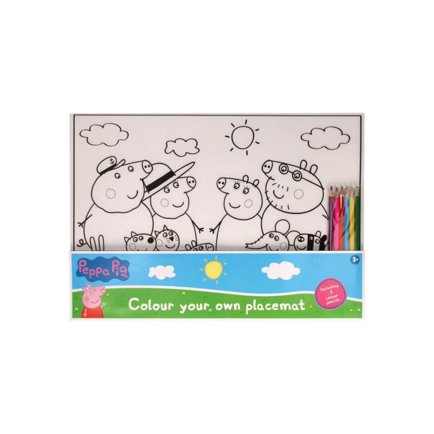Couleurs de placemat peppa cochon