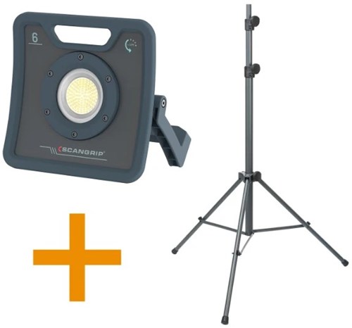 Ensemble de lampes de travail Scangrip nova 6 for life + trépied - 49.0595