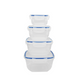 Schäfer récipients pour aliments frais bleu, set de 4 pièces