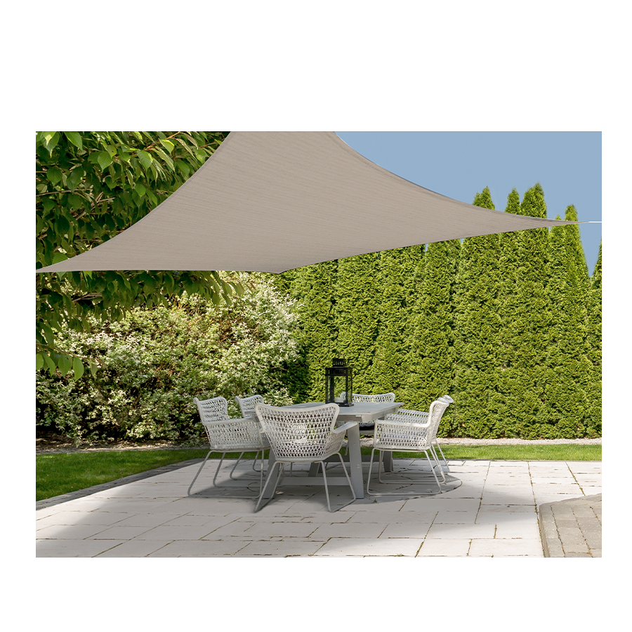 Toile d'ombrage 300x300cm carrée vert clair