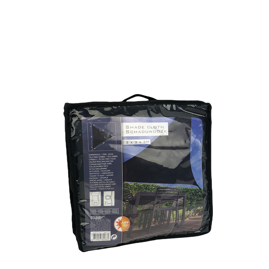 Progarden Progarden Shade Tissu Triangle 3x3x3 M Gris foncé
