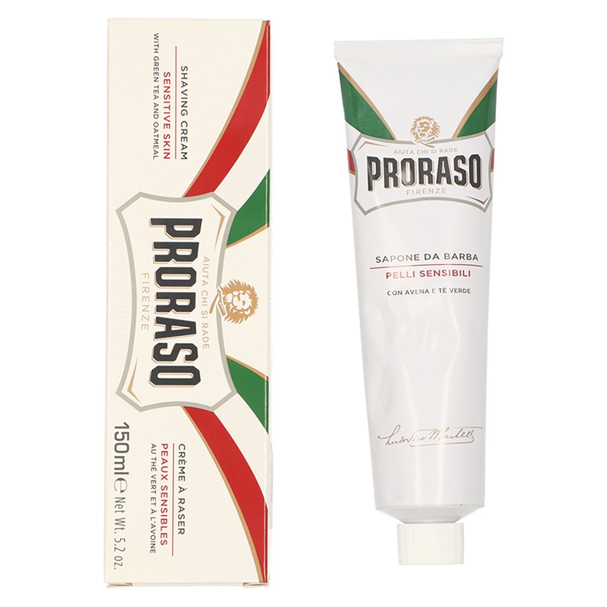 Proraso Proraso Crème de rasage à la crème verte de thé vert 150 ml