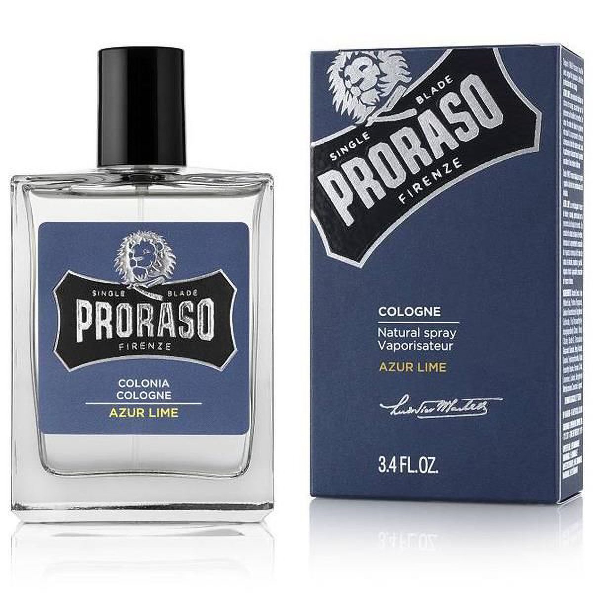 Proraso eau de Cologne spray naturel citron vert azur 100ml