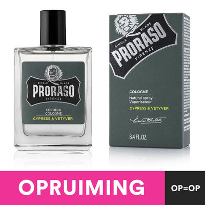 Proraso eau de Cologne spray naturel cyprès vétyver 100ml