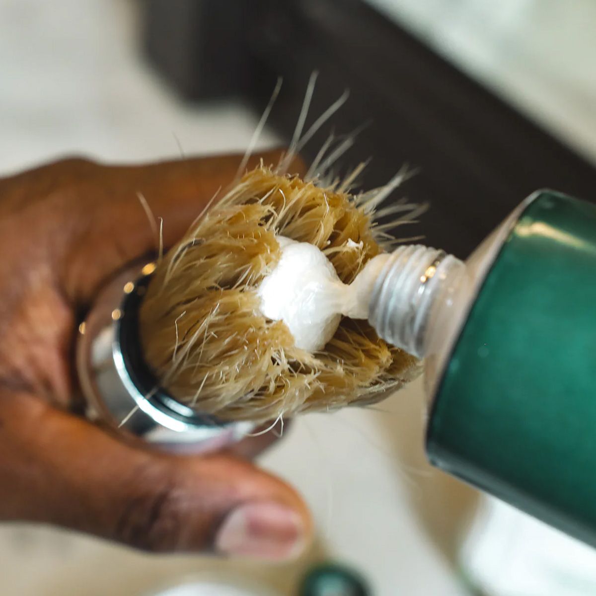 Blaireau de rasage professionnel en poils naturels Proraso
