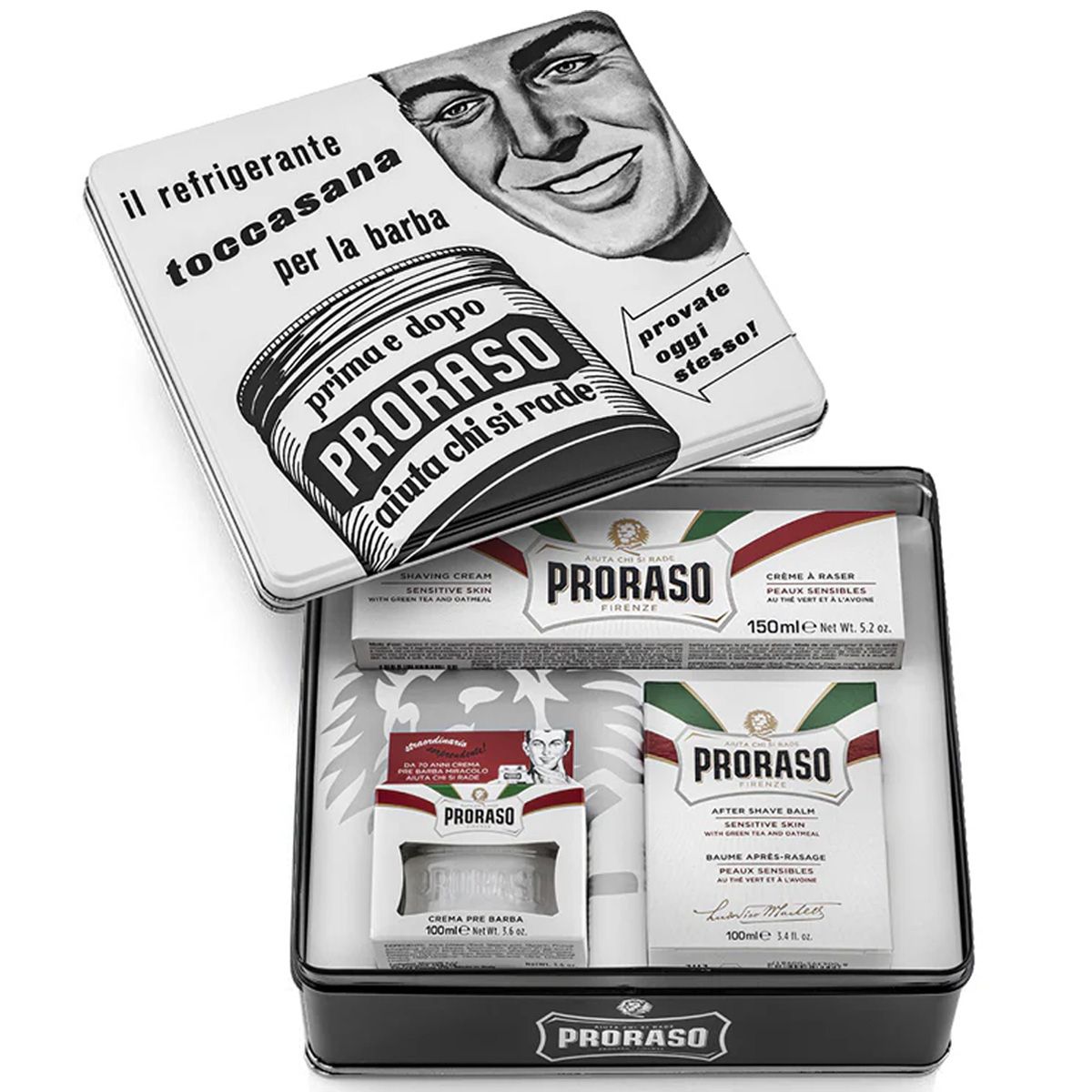 Coffret cadeau rasage Proraso thé vert sensible