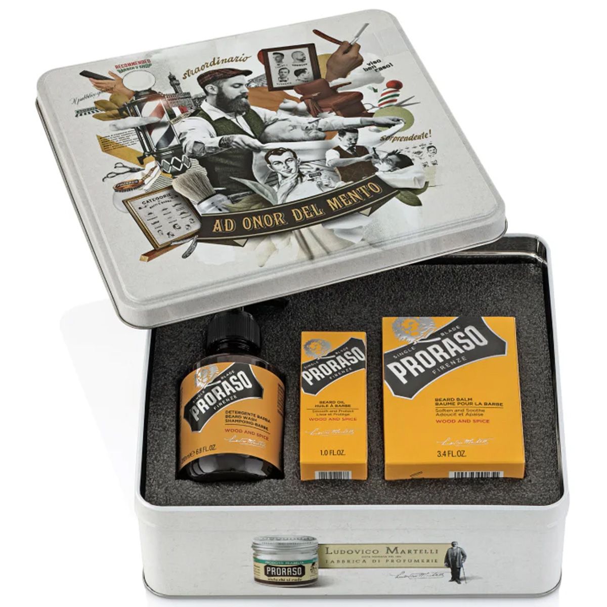 Coffret cadeau Proraso soin barbe épices bois