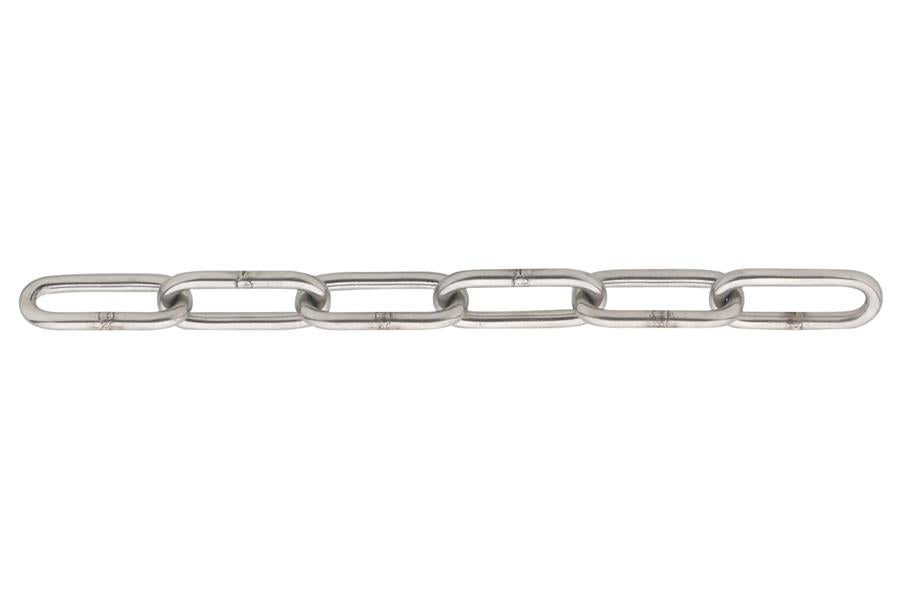 Chaîne maillon long 3mm en acier inoxydable 316
