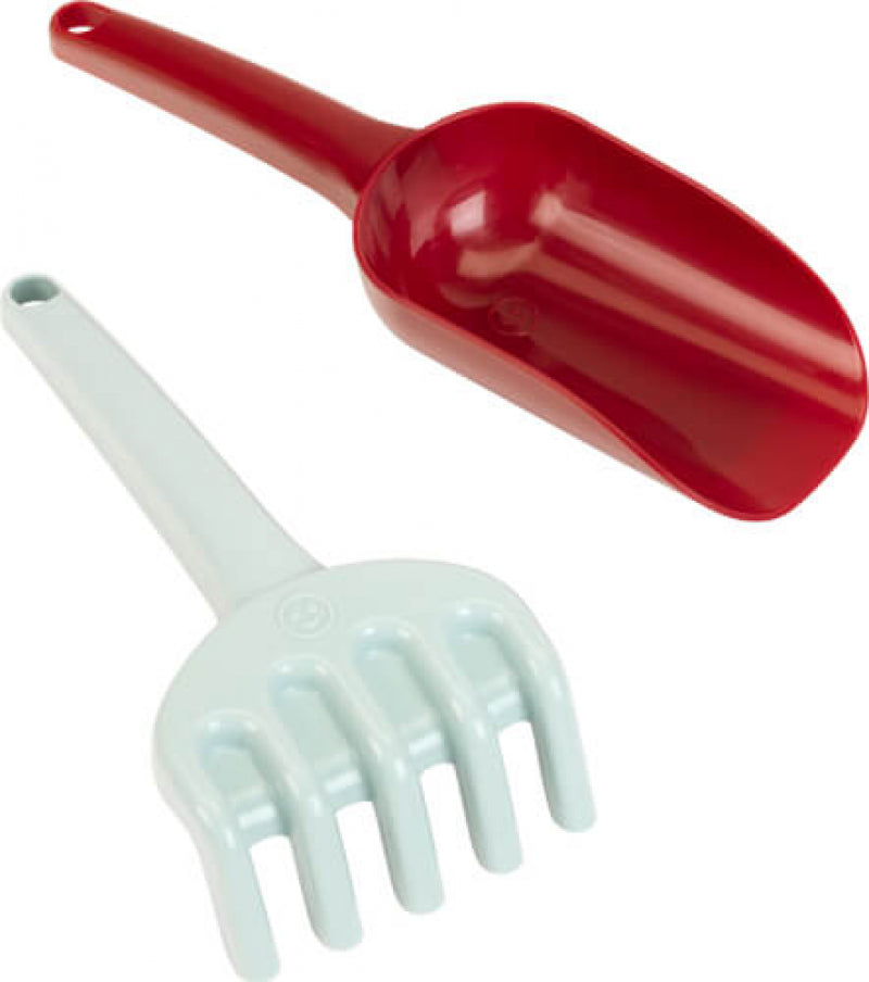 Petite pelle et râteau à sable (plastique recyclé)