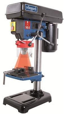 Perceuse à colonne Scheppach DP16VLS - 500W - 600-2650 t min - perceuse à table avec table inclinable laser