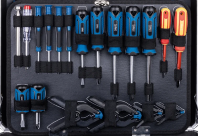 Scheppach mallette à outils remplie TB200 141 pièces - 5909330900