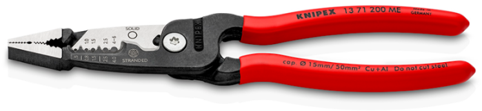 Knipex 13 71 200 moi | tige d'électricien multifonctionnelle | calibres de fil métriques
