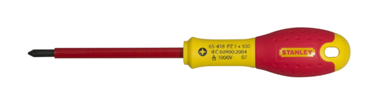 Tournevis Stanley fatmax pozidriv vde pz2 x 125mm - 1-65-419 - 1-65-419