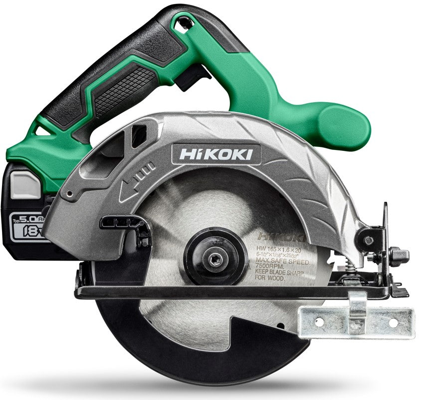 Scie circulaire à batterie Hikoki ø165mm 57mm 18v 5.0ah