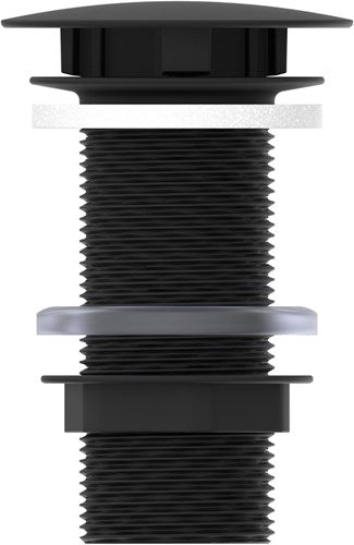 Schütte Schutte élimination des déchets | noir mat | 1 1 4 x 100 mm | sans trop-plein – 98806840