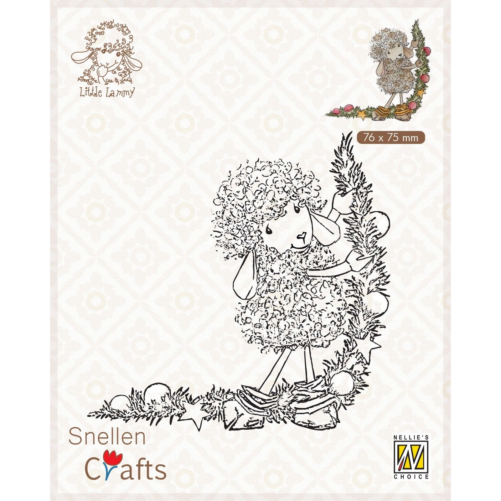 Le choix de Nellie • Timbres transparents Little Lammy pour décoration de Noël