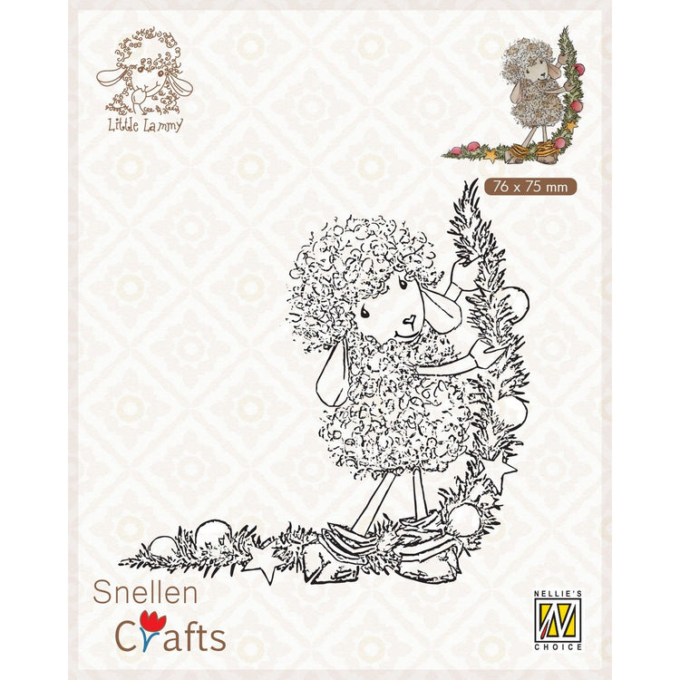 Le choix de Nellie • Timbres transparents Little Lammy pour décoration de Noël