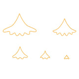 Le choix de Nellie • matrices forme sapin de Noël 5pcs. - afbeelding 1