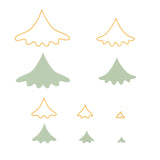 Le choix de Nellie • matrices forme sapin de Noël 5pcs. - afbeelding 2