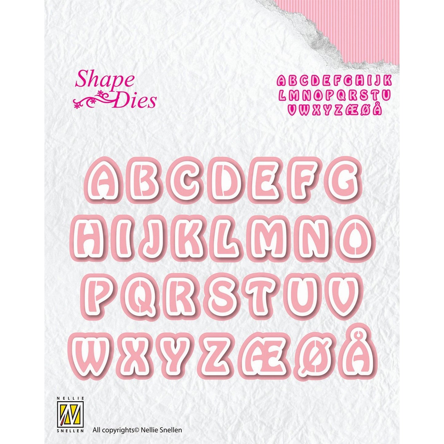 Le choix de Nellie • Matrices de forme lettres majuscules 29pcs.
