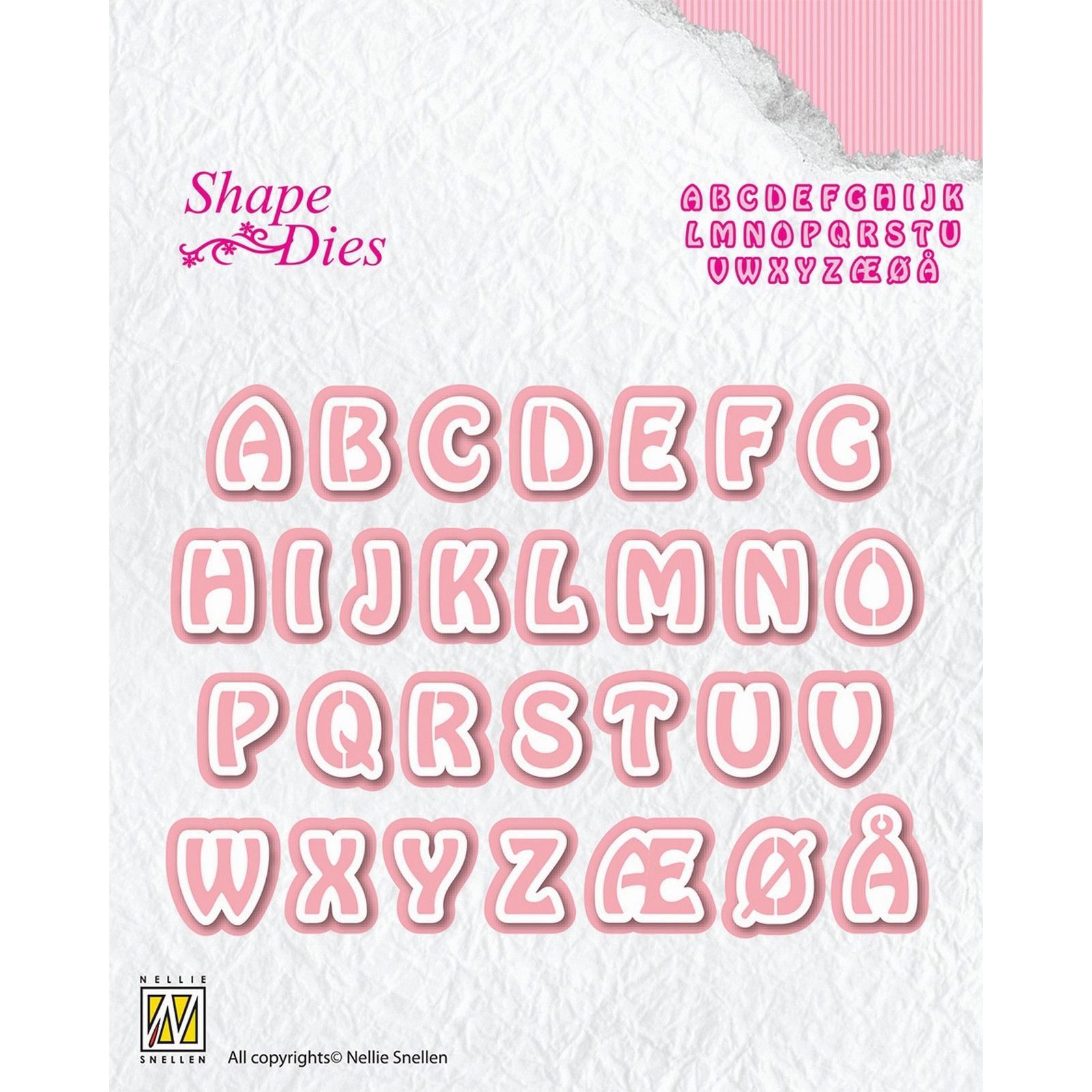 Le choix de Nellie • Matrices de forme lettres majuscules 29pcs.
