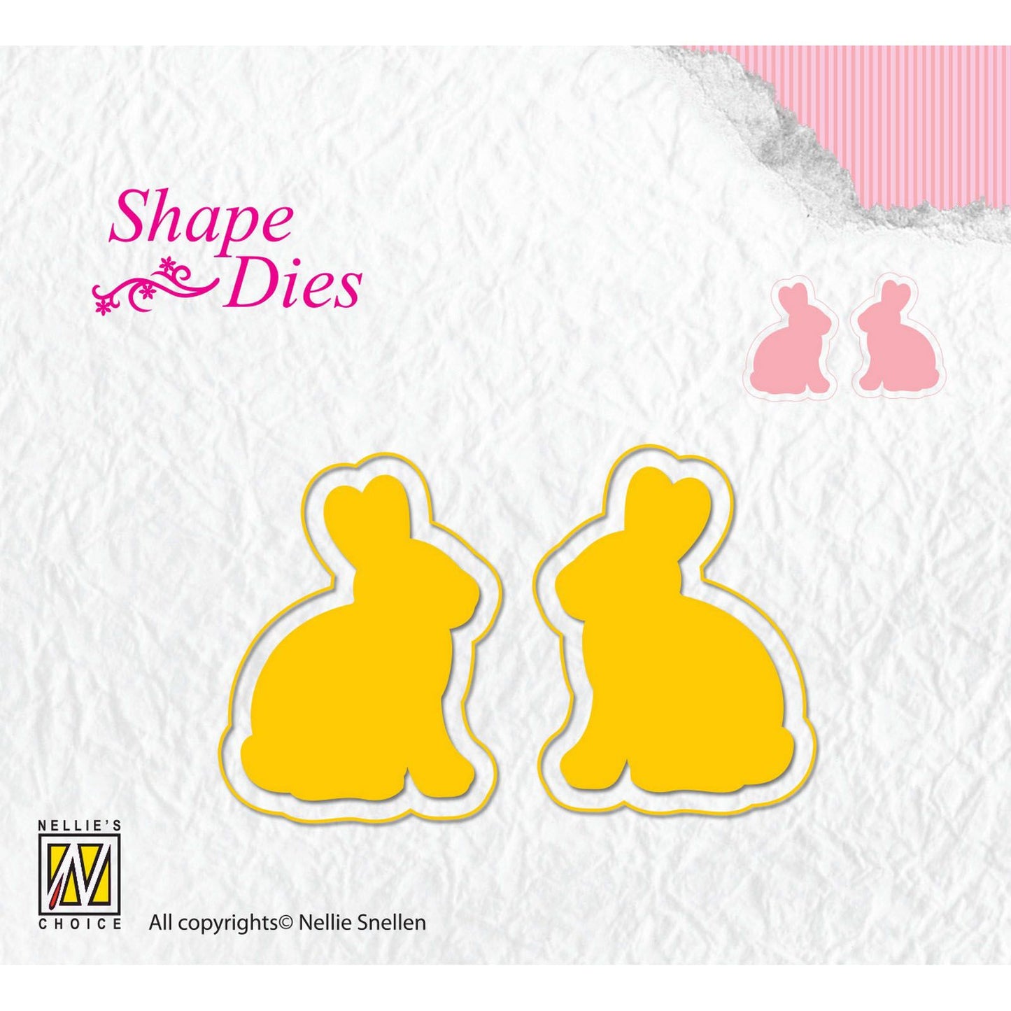 Le choix de Nellie • matrices forme lapins 2pcs.