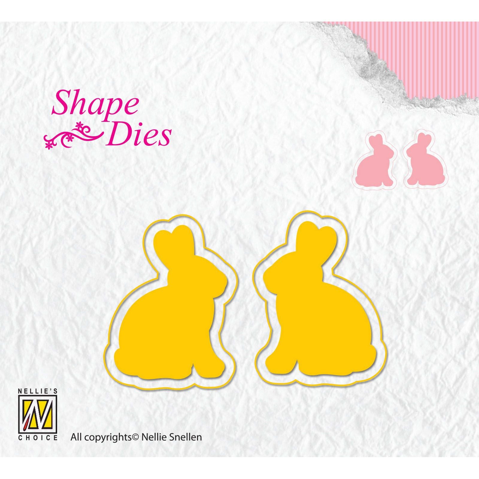 Le choix de Nellie • matrices forme lapins 2pcs.