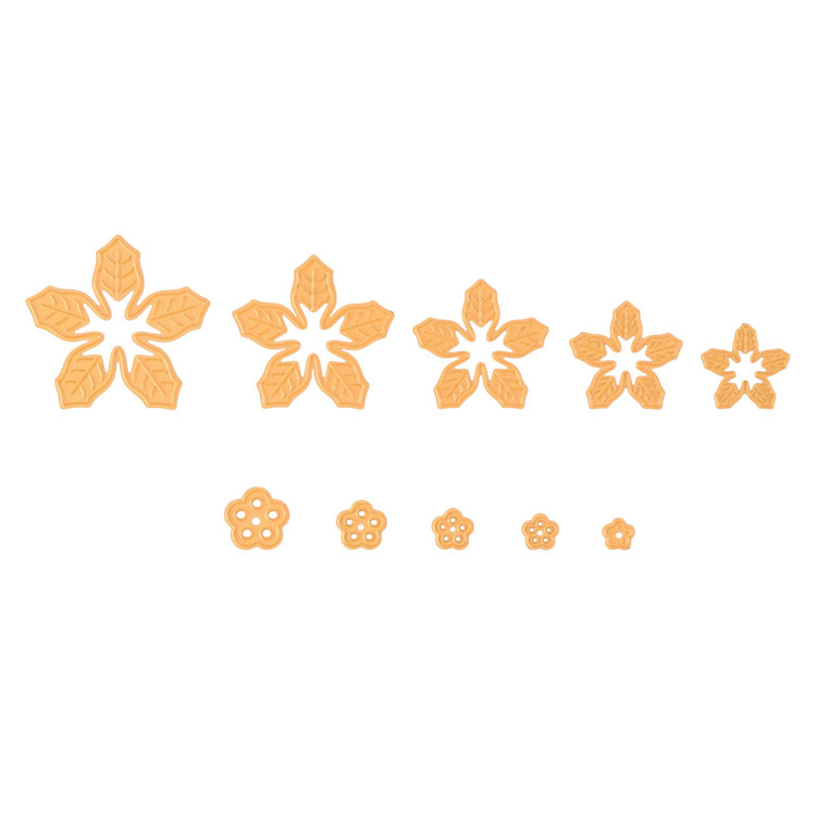 Le choix de Nellie • matrices de forme poinsettia poinsettia 10 pcs.