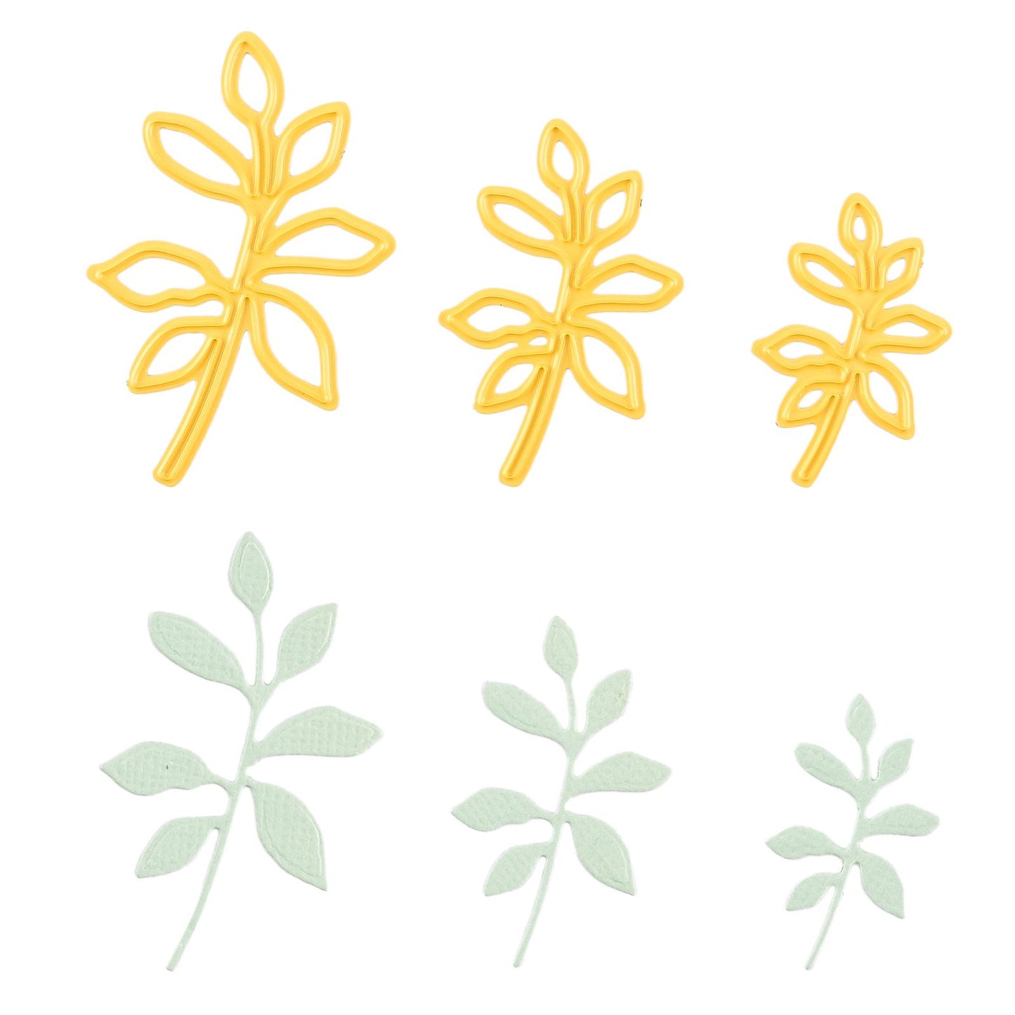 Le choix de Nellie • Matrices de forme feuilles 3pcs.