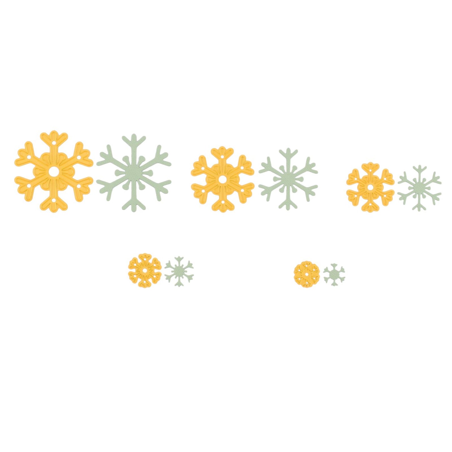 Le choix de Nellie • Matrices en forme de flocons de neige 5pcs.