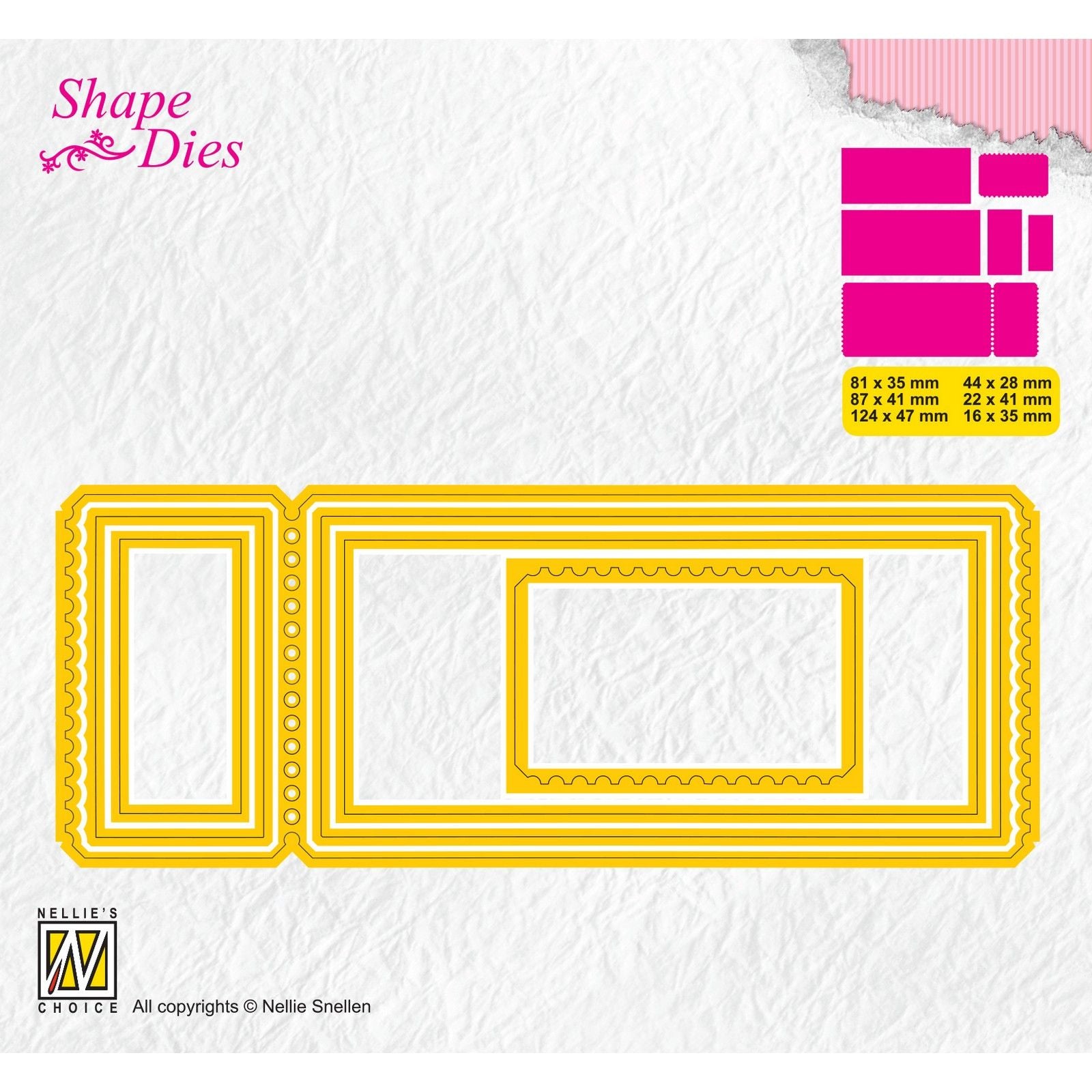 Le choix de Nellie • Matrices de forme billets 6pcs.