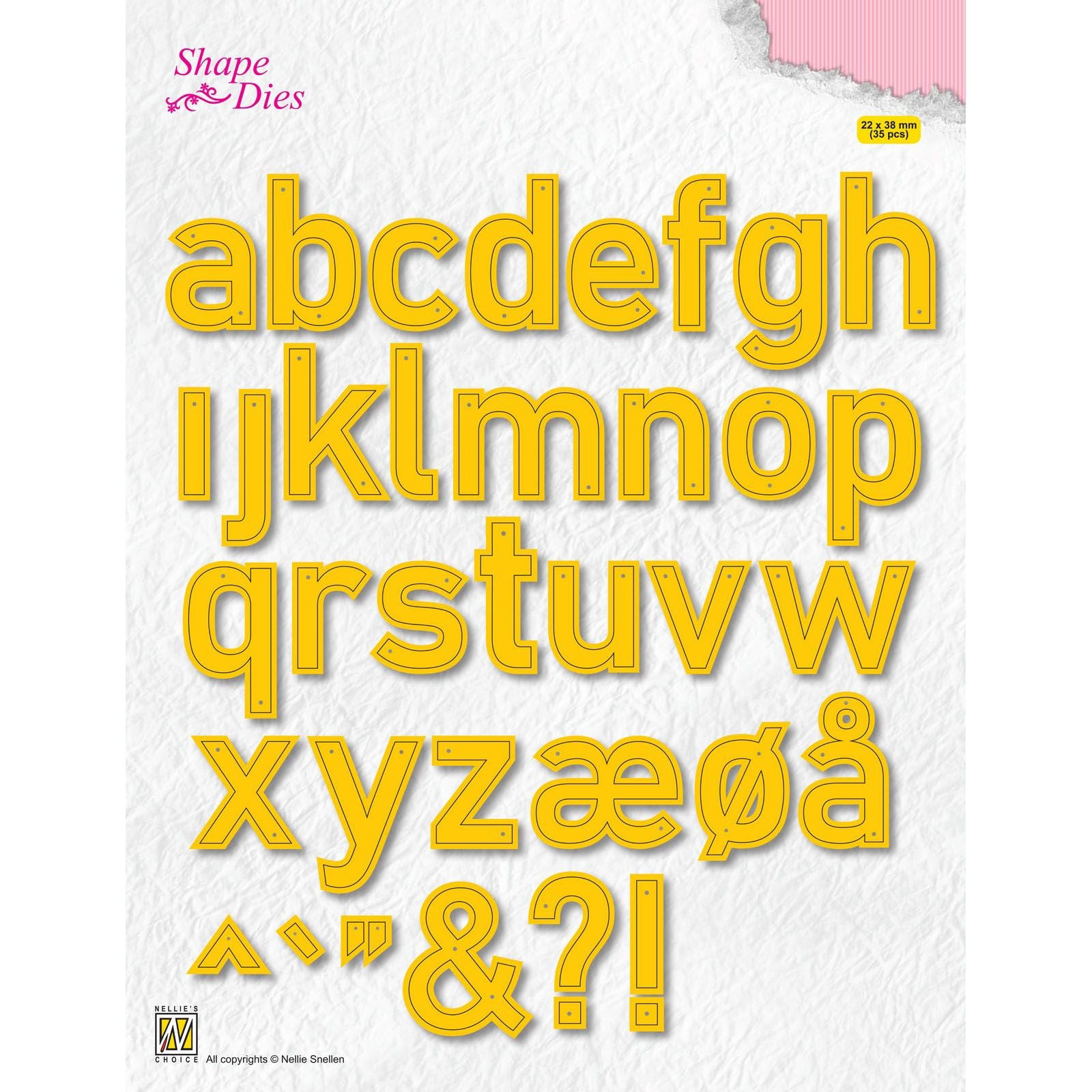 Le choix de Nellie • matrices de forme lettres 35pcs.