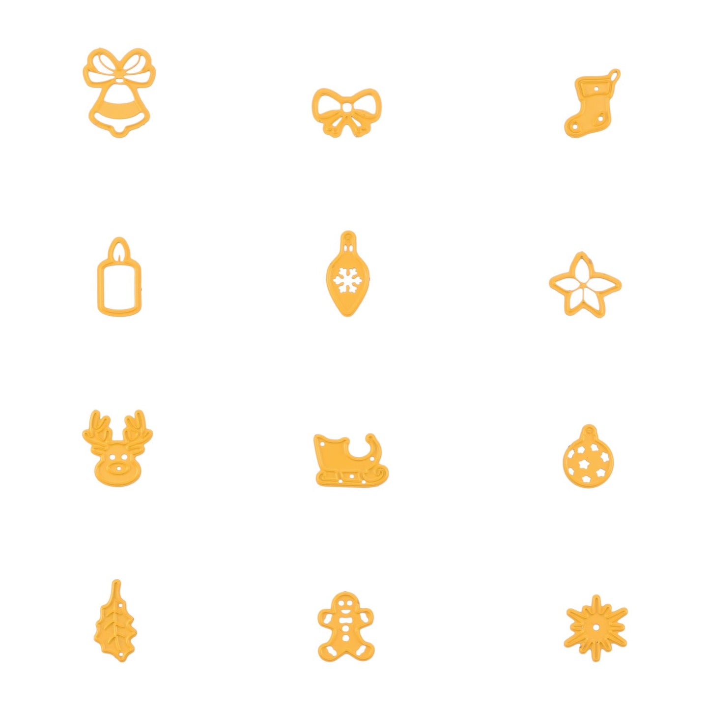 Le choix de Nellie • Matrices de forme Décorations de Noël 12pcs.