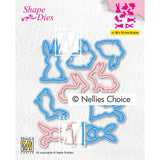 Le choix de Nellie • matrices forme lapins 9pcs. - afbeelding 1