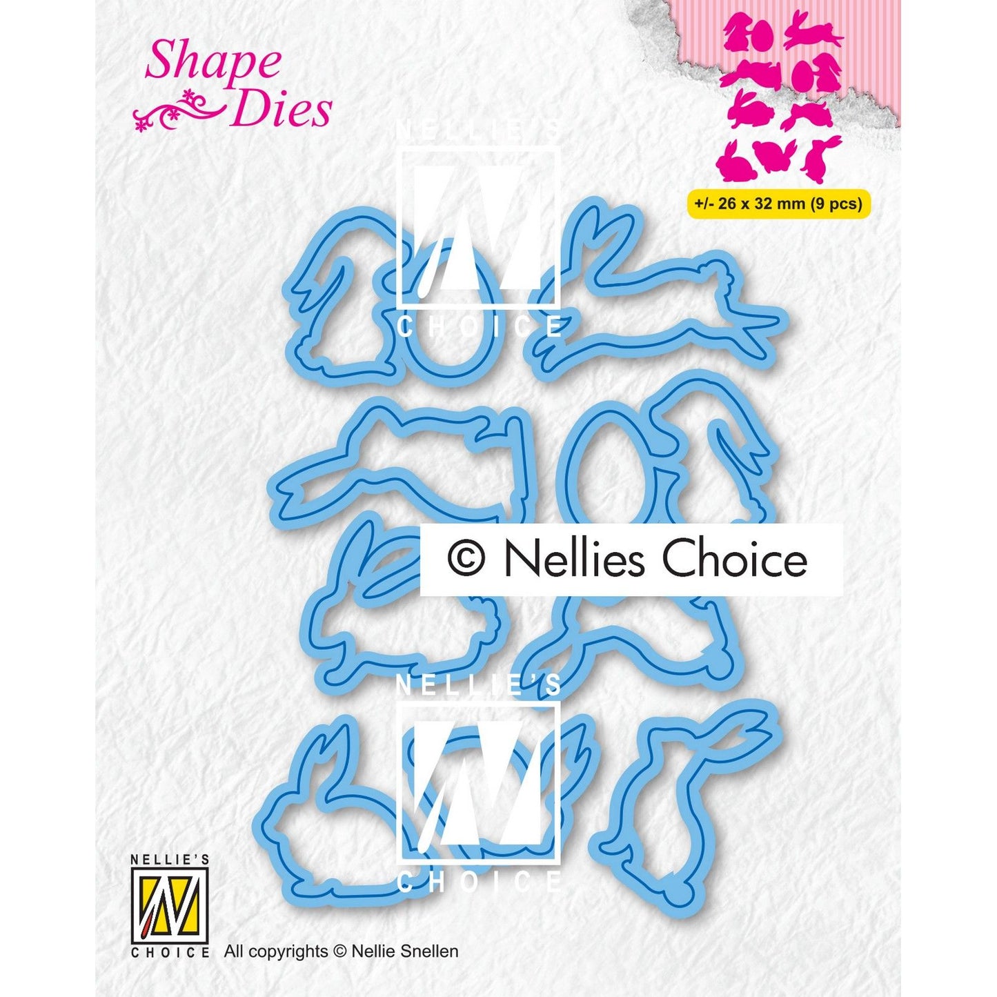 Le choix de Nellie • matrices en forme de lapins 9mcx.