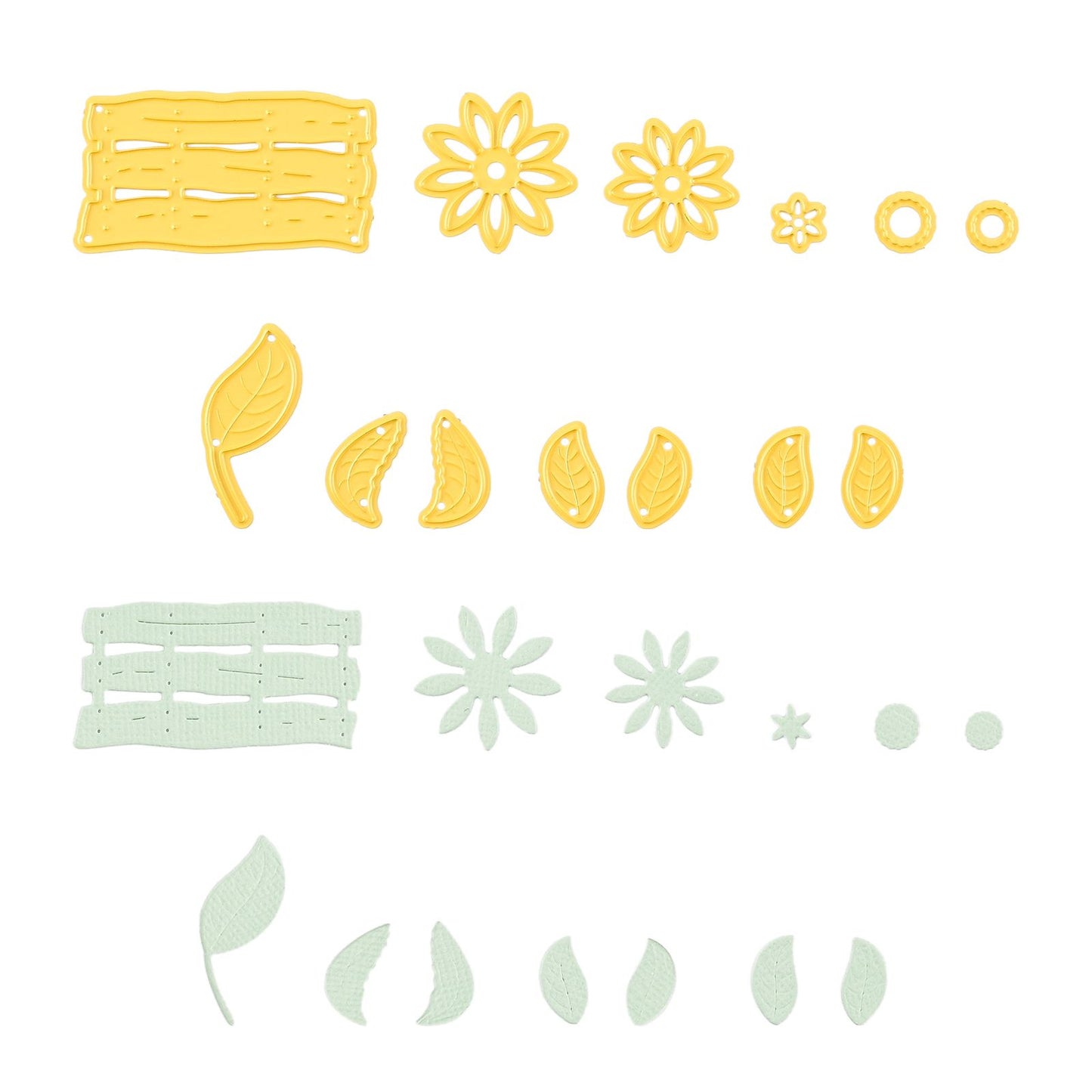 Le choix de Nellie • matrices de forme panier de fleurs 13pcs.