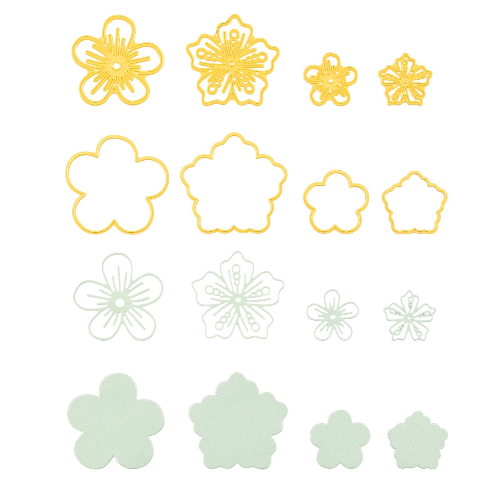 Le choix de Nellie • matrices forme petites fleurs 4pcs.