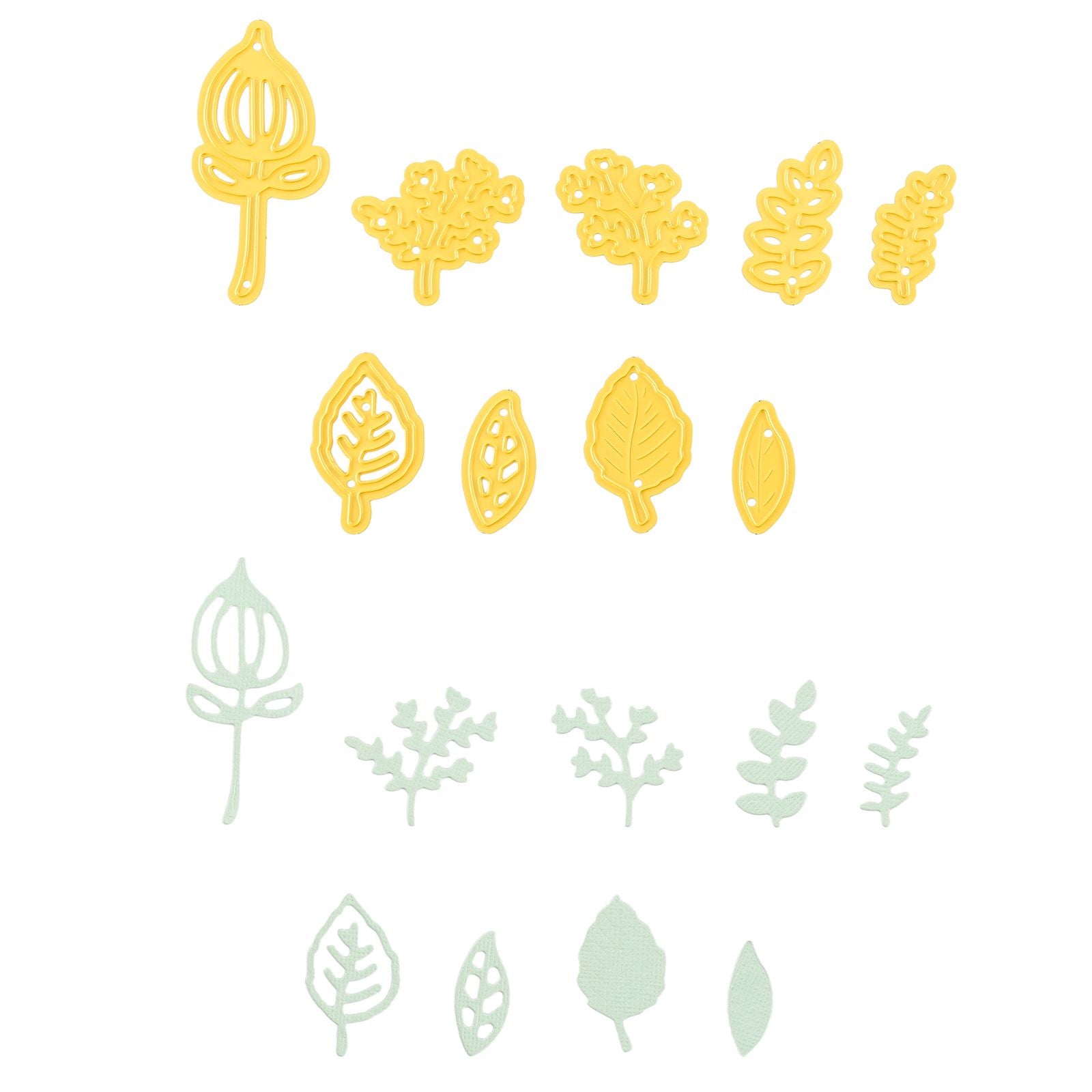 Le choix de Nellie • Matrices de forme feuilles 9 pièces.