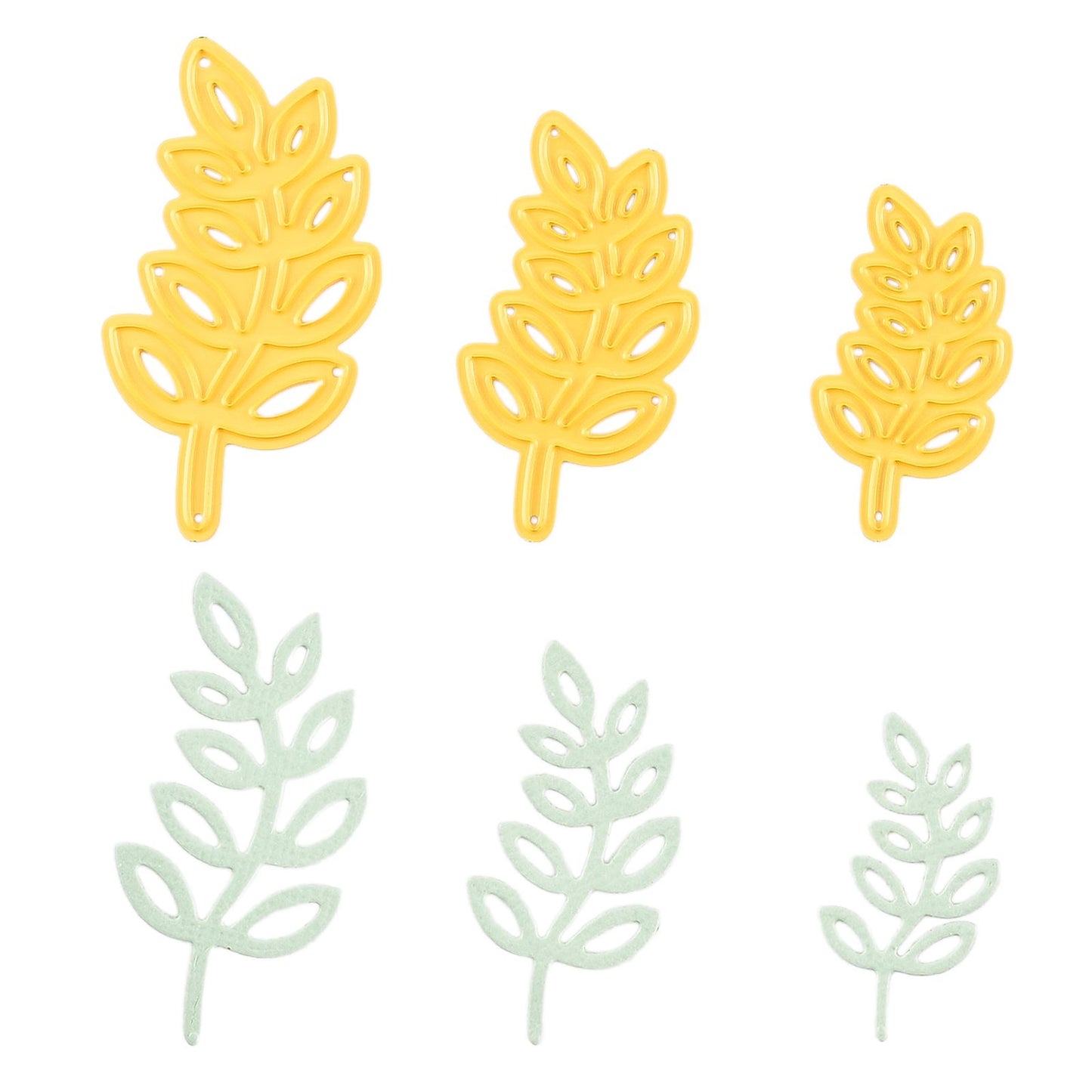Le choix de Nellie • Matrices de forme feuilles 3pcs.