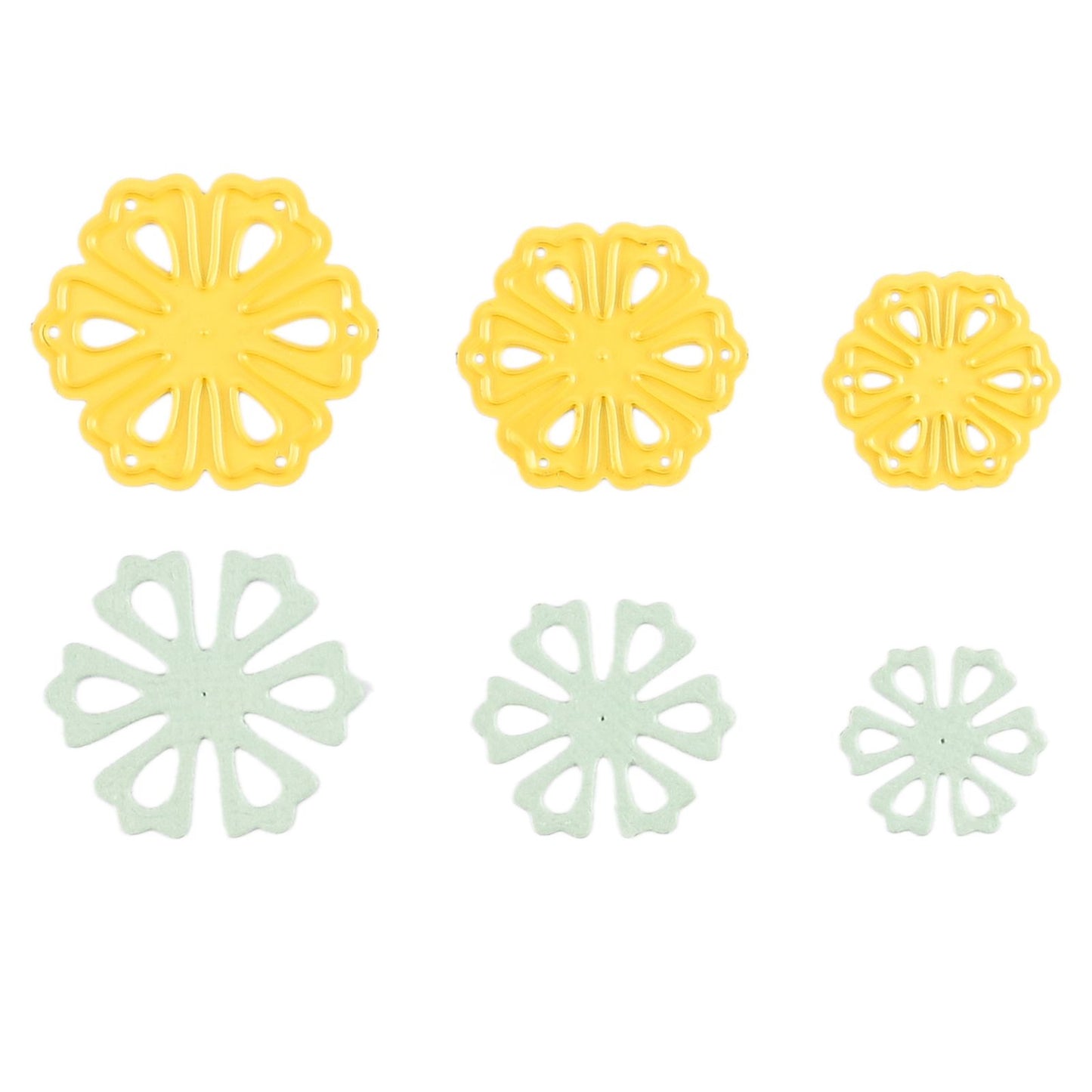 Le choix de Nellie • Matrices de forme mini fleurs 3pcs.