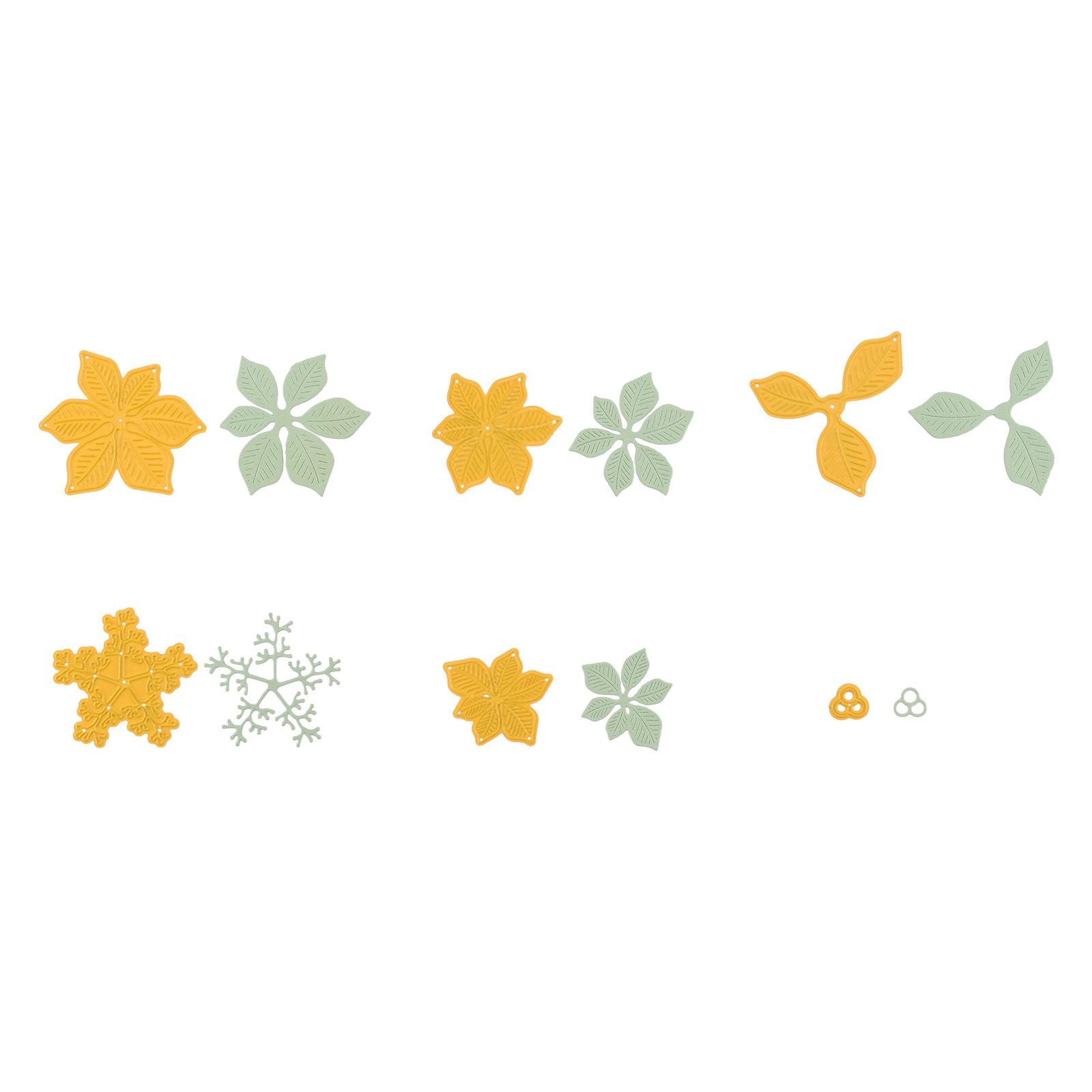 Le choix de Nellie • Matrices de forme poinsettia poinsettia 6 pcs.