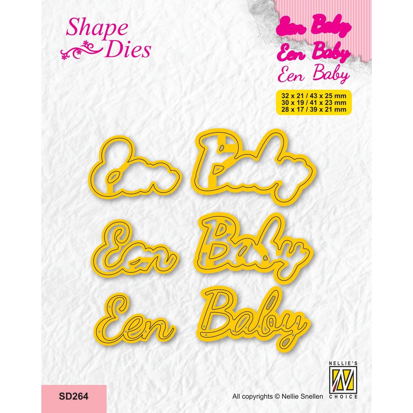 Le choix de Nellie • matrice forme texte bébé 6pcs.