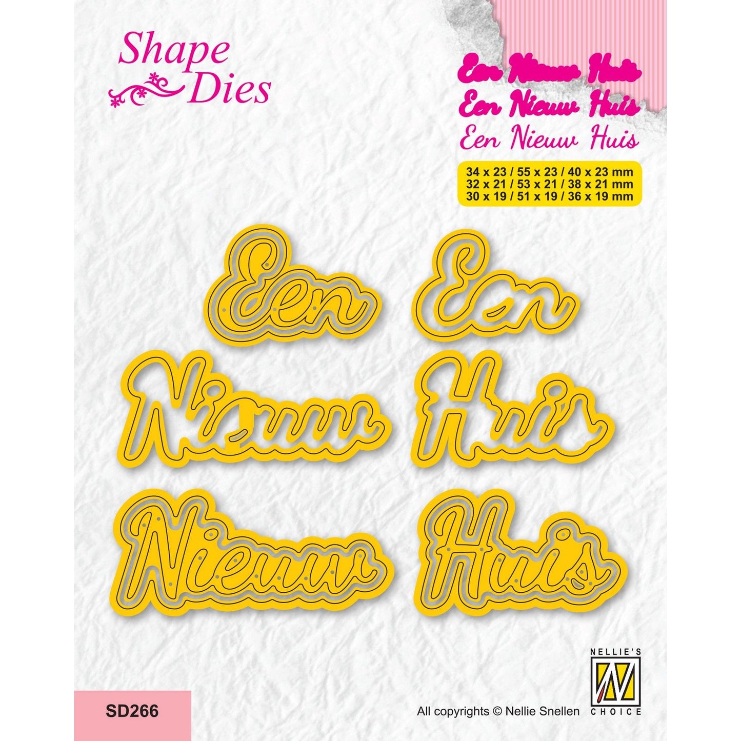 Le choix de Nellie • façonner ce texte nouvelle maison 6pcs.
