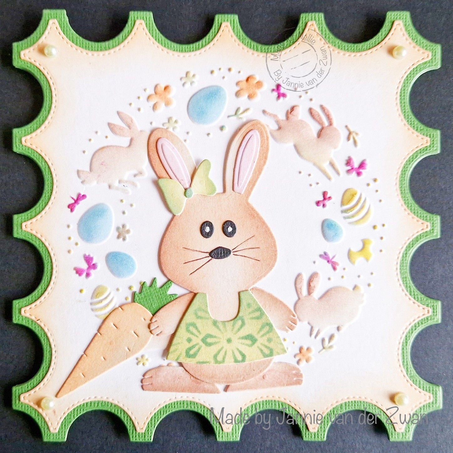 Le choix de Nellie • matrices en forme de lapin de Pâques 22pcs.