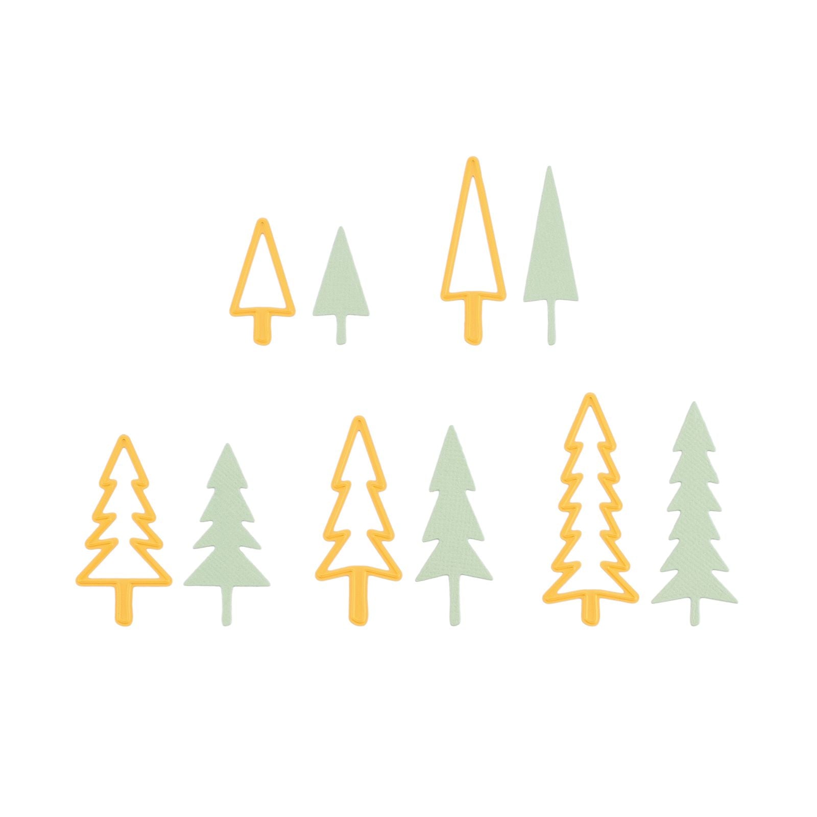 Le choix de Nellie • matrices forme sapin de Noël petit 5 pcs.