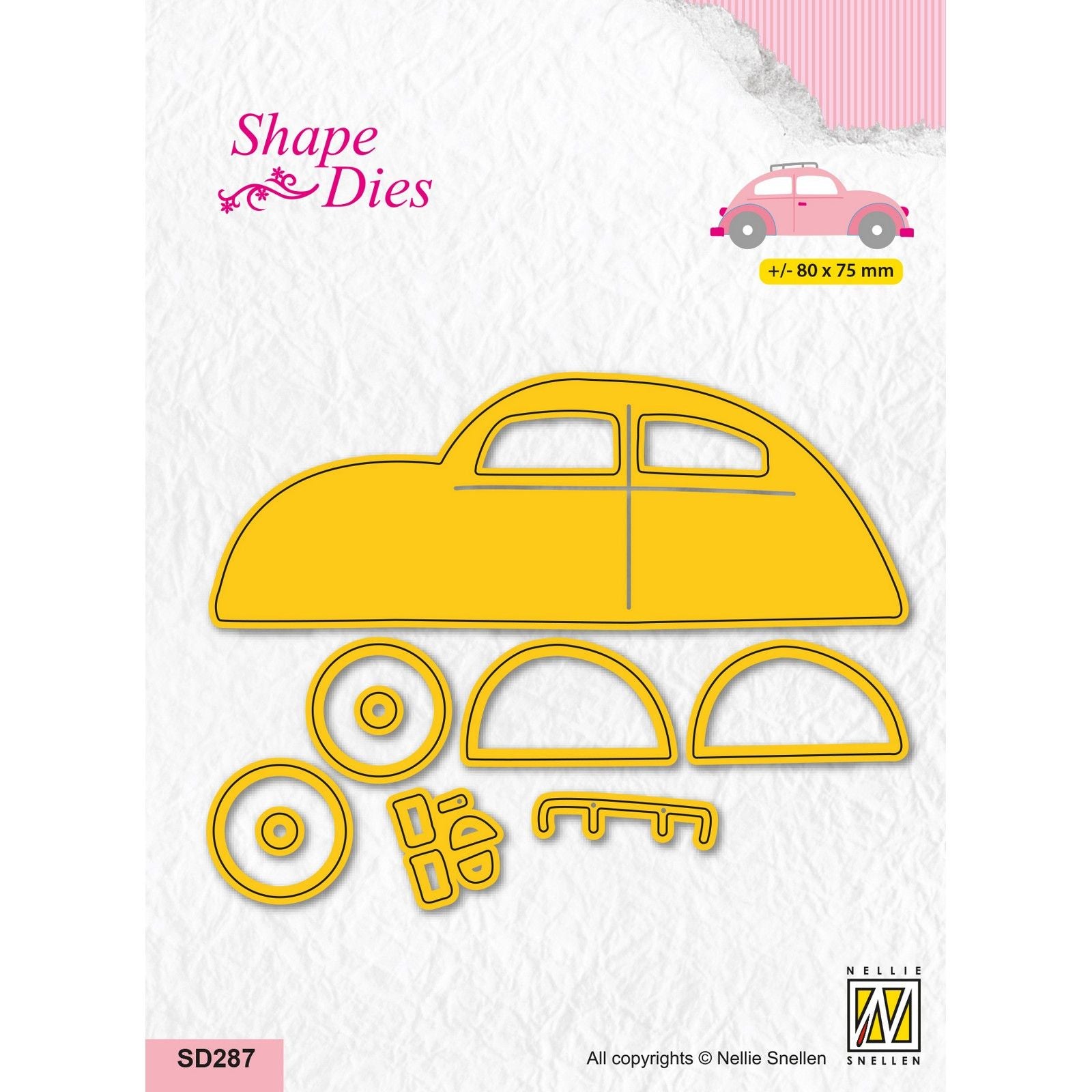 Le choix de Nellie • matrices de forme voiture 13pcs.
