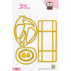 Le choix de Nellie • matrices d'emballage hibou boîte 10 pcs.