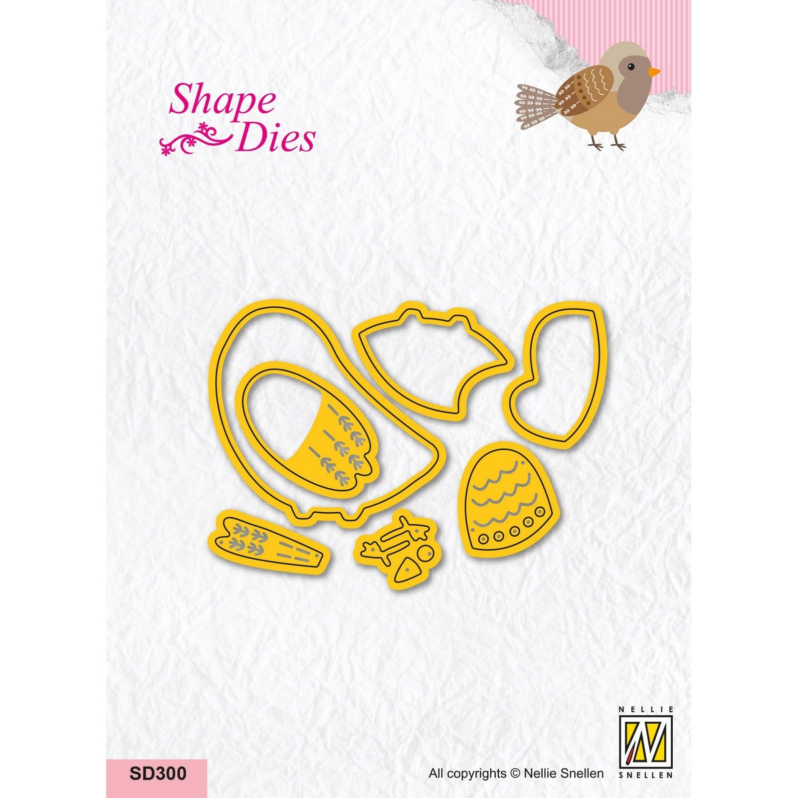 Le choix de Nellie • matrices forme oiseau 10pcs.